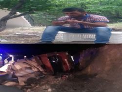 Saman yüklü kamyon devrildi 1 ölü 2 yaralı